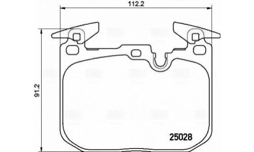 Колодки тормозные дисковые для а/м BMW 1 (F20) (11-) перед. т/с Brembo (в компл. с датчиком) | перед Trialli, арт. PF 4020