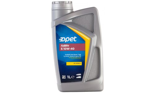 Масло моторное Opet Fulllife S 10w40 синтетическая, API SN/CF, универсальное, 1л, арт. 601215094