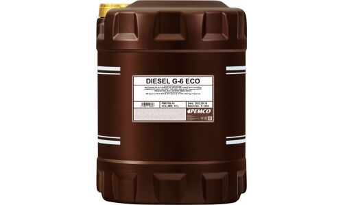 Масло моторное Pemco Diesel G-6 Eco UHPD 10w40, синтетическое, API CI-4, ACEA E4/E7, для дизельного двигателя, 10л, арт. PM0706-10