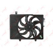 Вентилятор охлаждения радиатора LYNXauto, с кожухом, арт. RF-1394