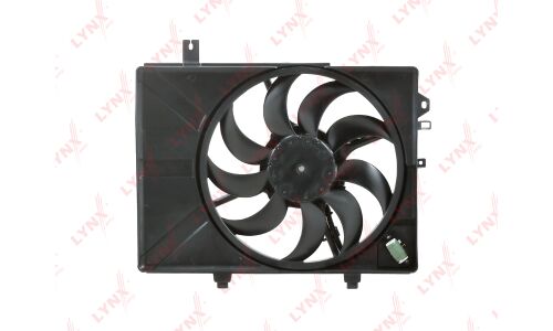 Вентилятор охлаждения радиатора LYNXauto, с кожухом, арт. RF-1394