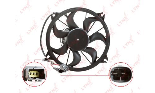 Вентилятор охлаждения радиатора LYNXauto, арт. RF-1779