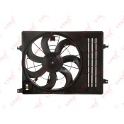 Вентилятор охлаждения радиатора LYNXauto, с кожухом, арт. RF-1780
