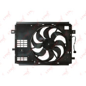 Вентилятор охлаждения радиатора LYNXauto, с кожухом, арт. RF-1781