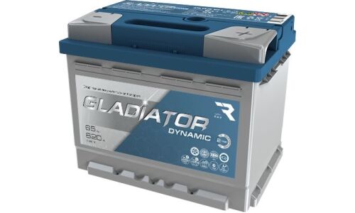 Аккумулятор RAZ Gladiator Dynamic LN2/L2(H5) L, 65Ач, CCA 620A, необслуживаемый, арт. GDY6500