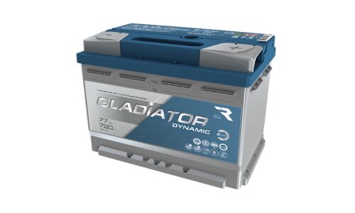 Аккумулятор RAZ Gladiator Dynamic L3(H6) L, 77Ач, CCA 720А, необслуживаемый, арт. GDY7700