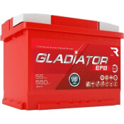 Аккумулятор RAZ Gladiator EFB LN2R/L2R(H5R), 55Ач, CCA 550А, необслуживаемый, арт. GEF5510 Аккумулятор RAZ Gladiator EFB LN2R/L2R(H5R), 55Ач, CCA 550А, необслуживаемый, арт. GEF5510