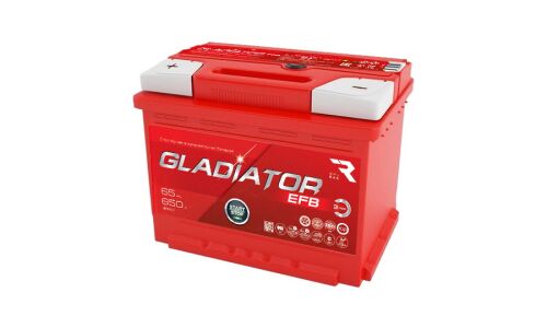 Аккумулятор RAZ Gladiator EFB LN2R/L2R(H5R), 65Ач, CCA 650А, необслуживаемый, арт. GEF6510