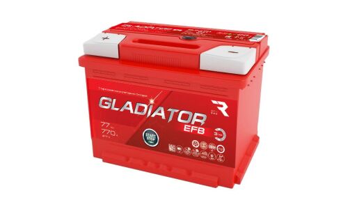 Аккумулятор RAZ Gladiator EFB LN3R/L3R(H6R), 77Ач, CCA 770А, необслуживаемый, арт. GEF7710