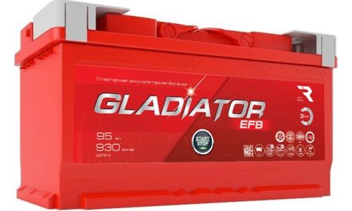Аккумулятор RAZ Gladiator EFB LN5R/L5R(H8R), 95Ач, CCA 930А, необслуживаемый, арт. GEF9510