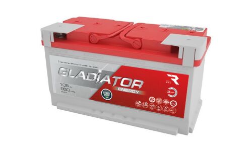 Аккумулятор RAZ Gladiator Energy LN5R/L5R(H8R), 105Ач, CCA 950А, обслуживаемый, для Start-Stop, арт. GEN10510