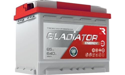 Аккумулятор RAZ Gladiator Energy LN2/L2(H5) L, 65Ач, CCA 640А, необслуживаемый, арт. GEN6500