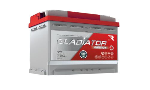 Аккумулятор RAZ Gladiator Energy LN3R/L3R(H6R), 77Ач, CCA 760А, необслуживаемый, для Start-Stop, арт. GEN7710