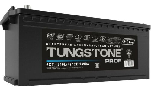 Аккумулятор Tungstone PROF D5R, 210Ач, 1390А, обслуживаемый, арт. PRO21040