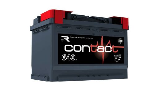 Аккумулятор RAZ Contact L3R(H6R), 77Ач, CCA 640А, обслуживаемый, арт. CON7710