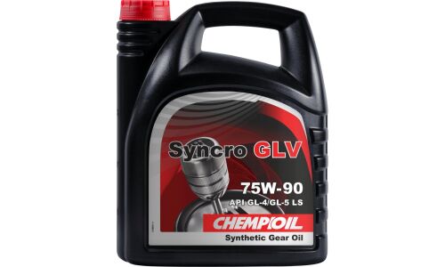 Масло трансмиссионное Chempioil Syncro GLV 75w90, синтетическое, API GL-4/GL-5 LS, для МКПП и дифференциалов, 4л, арт. CH8801-4-E
