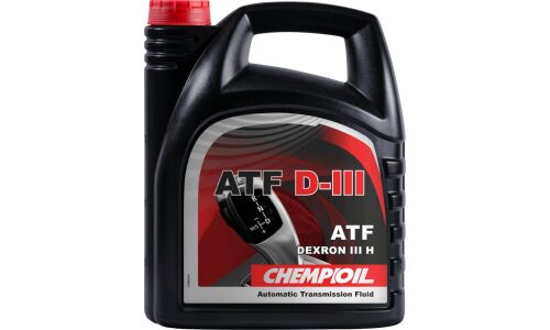 Масло трансмиссионное Chempioil ATF D-III, синтетическое, Dexron III F/G/H, для АКПП и ГУР, 4л, арт. CH8902-4