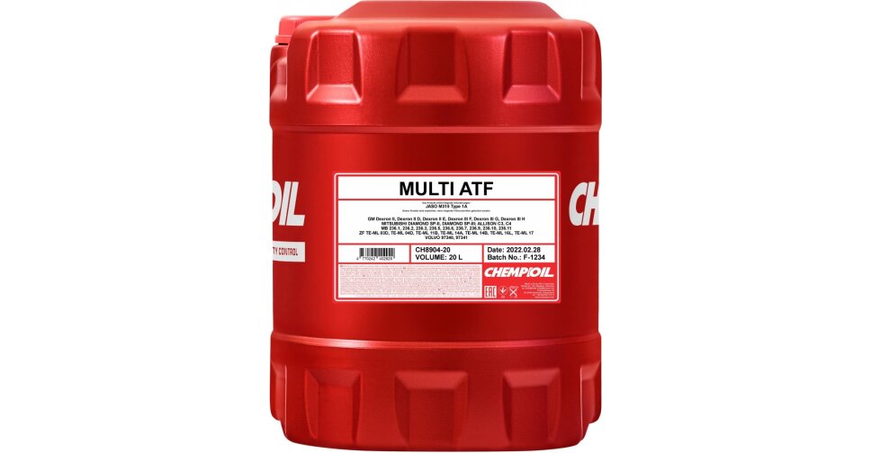 Масло трансмиссионное Chempioil Multi ATF, синтетическое, JWS 3309, для ...