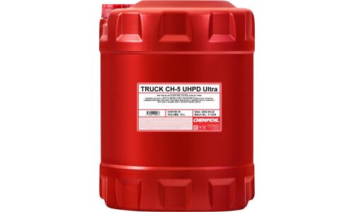 Масло моторное Chempioil Truck CH-5 Ultra UHPD 10w40, полусинтетическое, API CI-4+/SL, ACEA A3/B4/E7, JASO DH-1, для дизельного двигателя, 10л, арт. CH9105-10-E