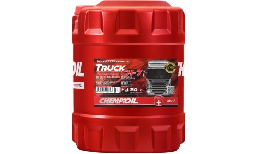 Масло моторное Chempioil Truck CH-7 UHPD Blue 10w40, синтетическое, API CK-4, ACEA E6/E8/E11, для дизельного двигателя, 20л, арт. CH9107-20