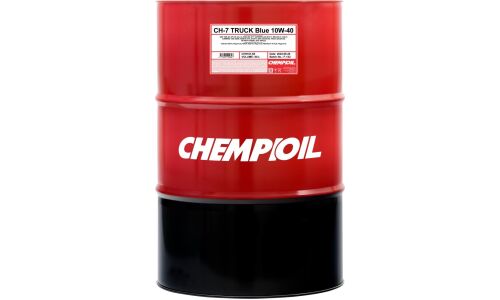 Масло моторное Chempioil Truck CH-7 UHPD Blue 10w40, синтетическое, API CK-4, ACEA E6/E8/E11, для дизельного двигателя, 60л, арт. CH9107-60