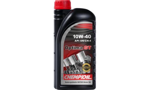 Масло моторное Chempioil Optima GT 10w40, полусинтетическое, API SN/CH-4, ACEA A3/B4, для дизельного двигателя, 1л, арт. CH9501-1-E