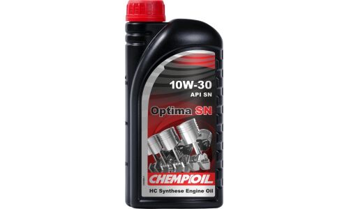 Масло моторное Chempioil Optima SN 10w30, синтетическое, API SN, ACEA A3/B3, для бензинового двигателя, 1л, арт. CH9505-1