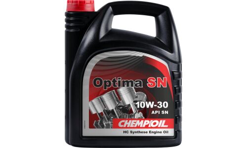 Масло моторное Chempioil Optima SN 10w30, синтетическое, API SN, ACEA A3/B3, для бензинового двигателя, 4л, арт. CH9505-4
