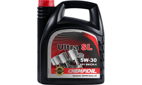 Масло моторное Chempioil Ultra SL 5w30, синтетическое, API SN/CH-4, ACEA A3/B4, универсальное, 4л, арт. CH9722-4