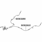 Трос ручного тормоза Febest, левый, арт. 04100-GALH