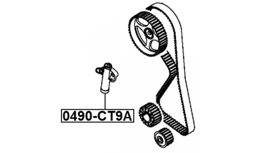 Натяжитель ремня грм | прав/лев Febest, арт. 0490-CT9A