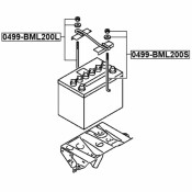 Кронштейн крепления аккумулятора | прав/лев Febest, арт. 0499-BML200L