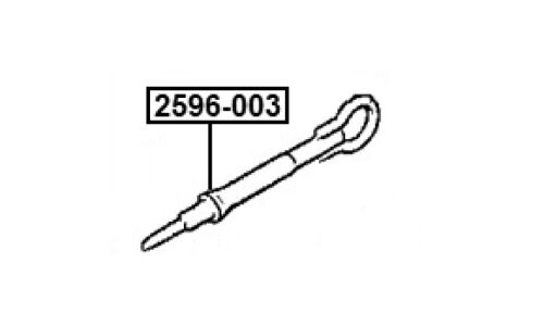 Крюк буксирный | прав/лев Febest, арт. 2596-003