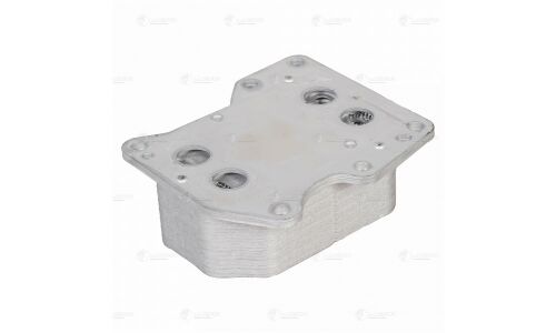 Радиатор масляный для а/м Ford Transit (06-)/(13-)/Peugeot Boxer (06-) 2.2TD (124*114.8*43мм) Luzar, арт. LOc 1001
