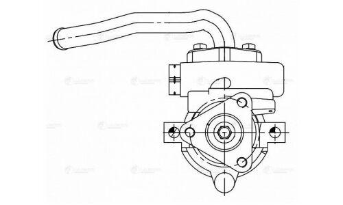 Насос гидроусилителя руля Luzar, для Chevrolet Lanos, Daewoo Nexia, арт. LPS 0507
