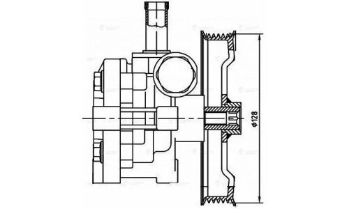 Насос гидроусилителя руля Luzar, для Mitsubishi Lancer / Outlander, арт. LPS 1102