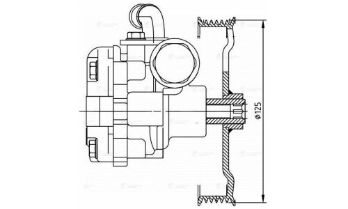 Насос гидроусилителя руля Luzar, для Mazda 3, арт. LPS 2502