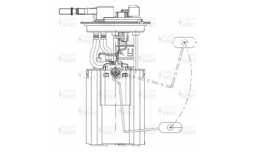 Модуль топливного насоса для а/м Lifan Solano (08-) 1.6i/1.8i STARTVOLT, арт. SFM 1564