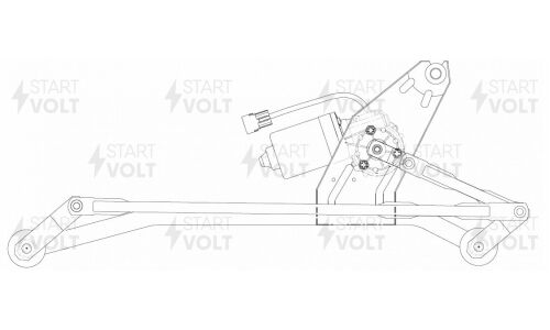 Стеклоочиститель в сборе Startvolt, для Lada Largus, Renault Logan / Duster, арт. VWA 09001