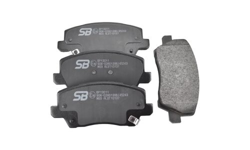 Колодки тормозные дисковые SB NAGAMOCHI, передние, комплект на ось (4 шт), арт. BP13011