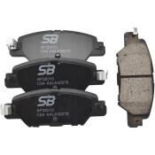 Колодки тормозные дисковые SB NAGAMOCHI, задние, комплект на ось (4 шт), арт. BP25010
