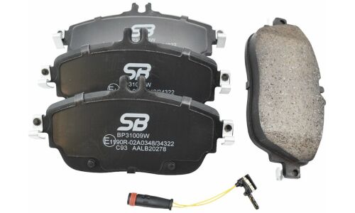 Колодки тормозные дисковые SB NAGAMOCHI, передние, комплект на ось (4 шт), арт. BP31009W