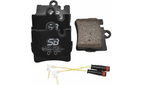 Колодки тормозные дисковые SB NAGAMOCHI, задние, комплект на ось (4 шт), арт. BP31200W