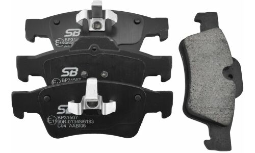 Колодки тормозные дисковые SB NAGAMOCHI, задние, комплект на ось (4 шт), арт. BP31507