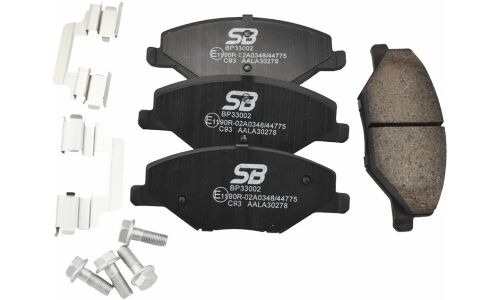 Колодки тормозные дисковые SB NAGAMOCHI, передние, комплект на ось (4 шт), арт. BP33002