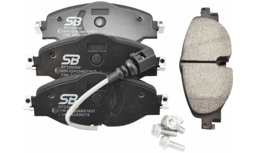 Колодки тормозные дисковые SB NAGAMOCHI, передние, комплект на ось (4 шт), арт. BP33005W