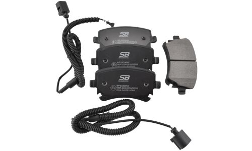 Колодки тормозные дисковые SB NAGAMOCHI, задние, комплект на ось (4 шт), арт. BP33330W