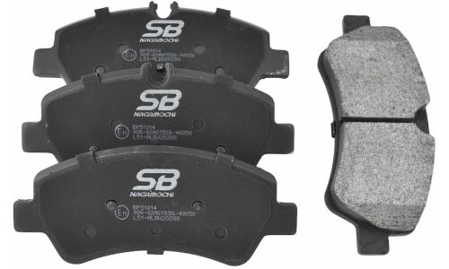 Колодки тормозные дисковые SB NAGAMOCHI, задние, комплект на ось (4 шт), арт. BP51014