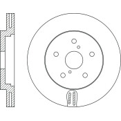 Диск тормозной | перед SB NAGAMOCHI, арт. BR21283T