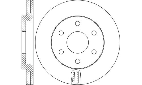 Диск тормозной SB Nagamochi, передний, арт. BR22179T